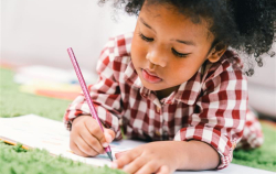Child writing