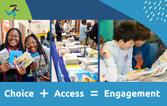 Happy children with books